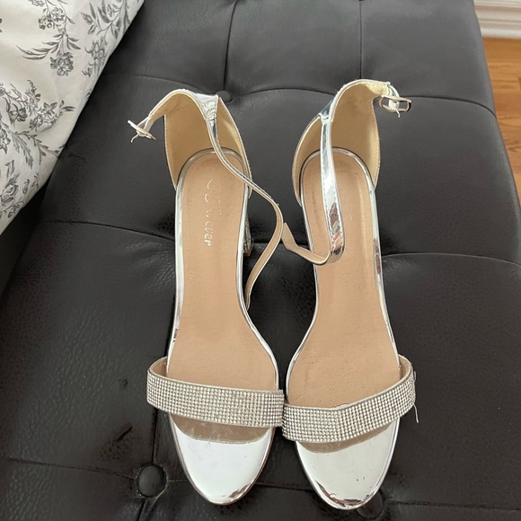 Silver rhinestone heels - Picture 5 of 5